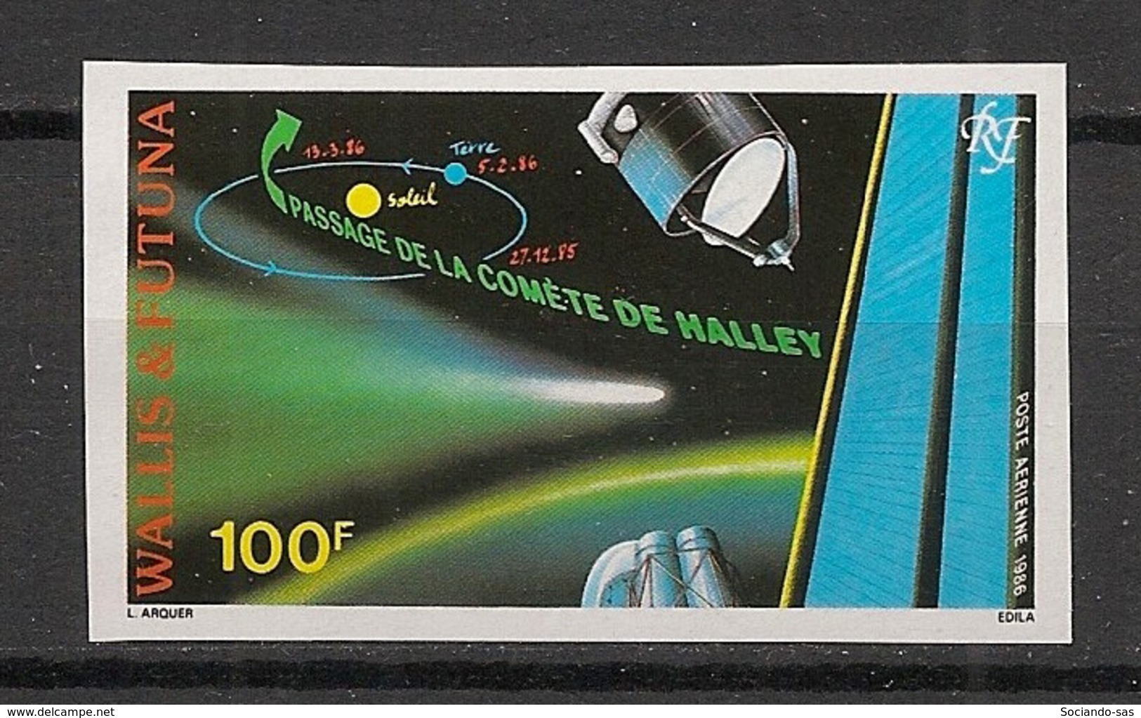 Wallis Et Futuna - 1986 - PA N°Yv. 149 - Comète De Halley - Non Dentelé / Imperf. - Neuf Luxe ** / MNH / Postfrisch - Oceanië