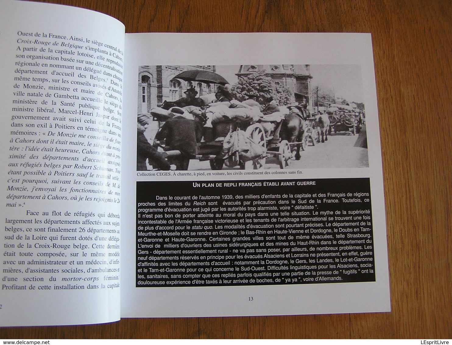 1940 LA BELGIQUE DU REPLI Guerre 40 45 Exode Population Hainaut Charleroi CRAB Mautauban Tarn Et Garonne Toulouse - Guerre 1939-45