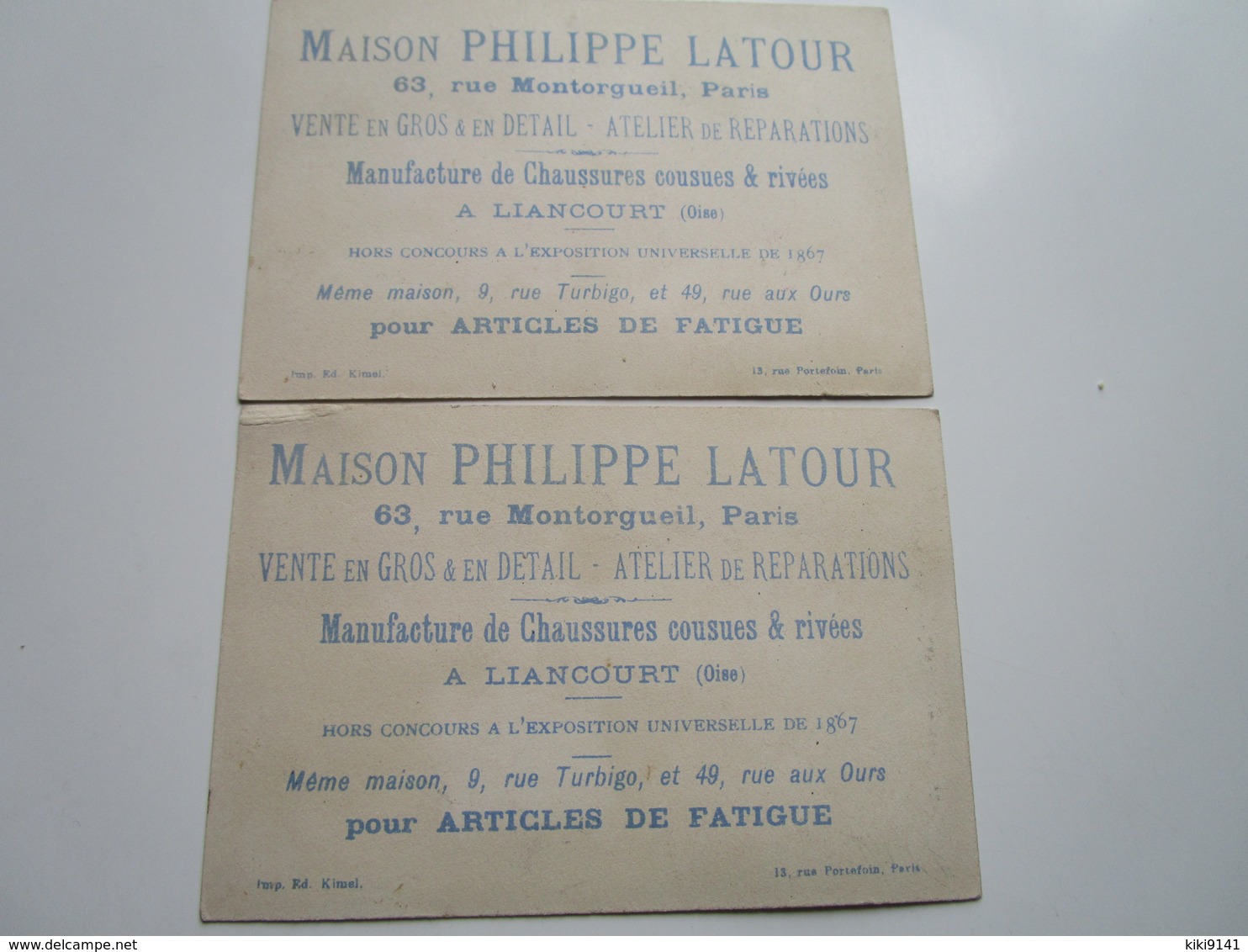 Maison PHILIPPE LATOUR - Manufacture Se Chaussures Cousues & Rivées (2 Chromos) - Liancourt