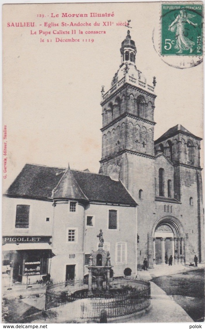 Bv - Cpa SAULIEU (Côte D'Or) - Eglise St Andoche Du XIIè Siècle - Saulieu