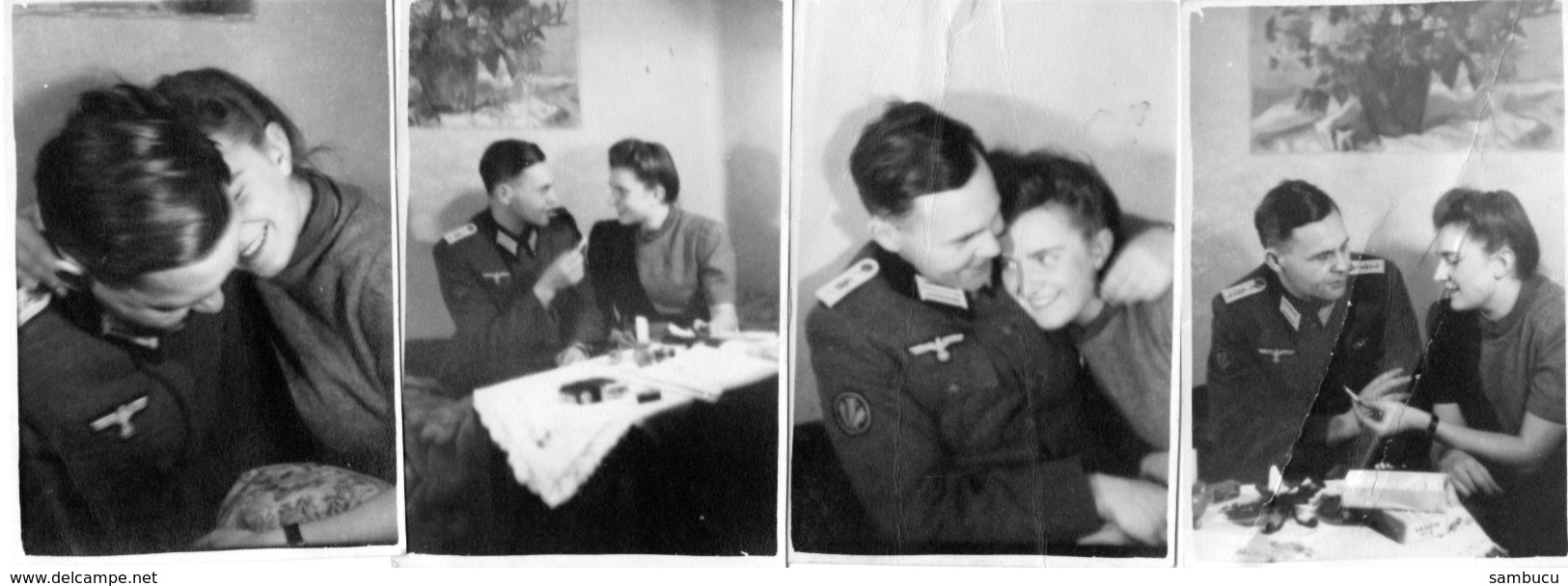 4 Foto 2. WK - Soldat Beim Heimaturlaub Mit Frau - Photographs