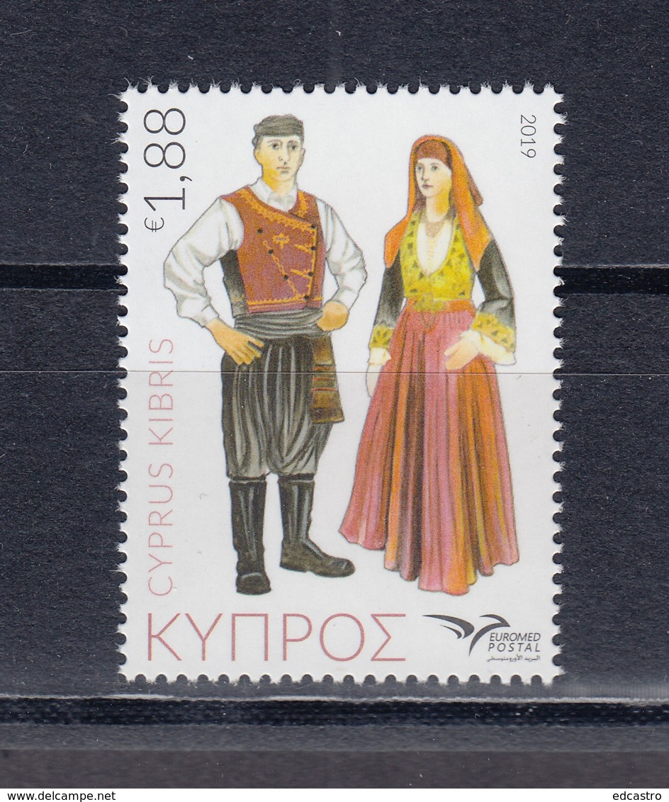 11.- GREEK CYPRUS 2019 EUROMED - COSTUMES OF THE MEDITERRANEAN - Nuevos