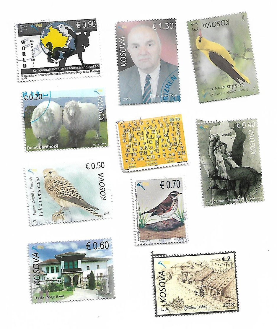 Kosovo Stamp Lot Of 10 Pises - Kosovo