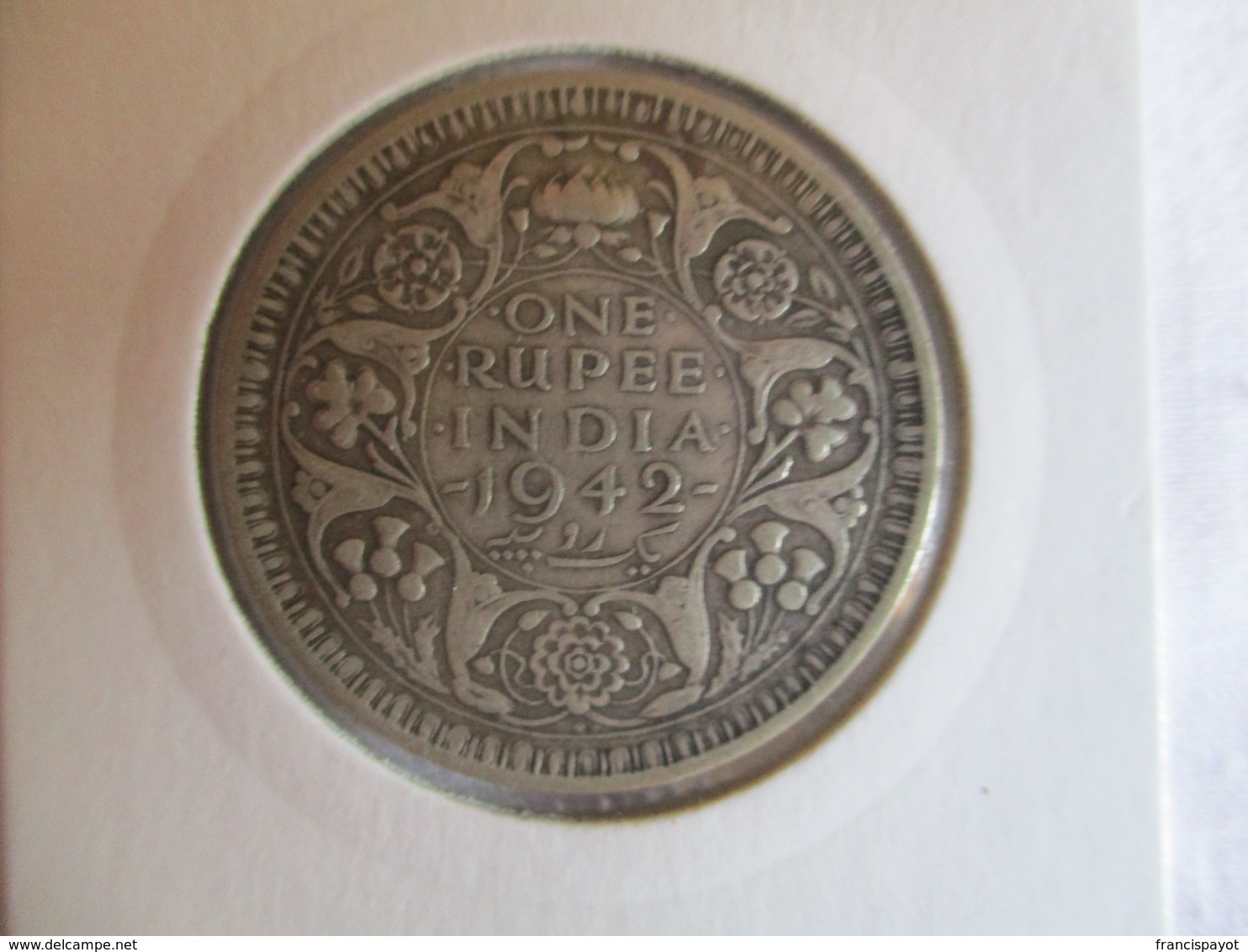 British India 1 Rupee 1942 - Inde