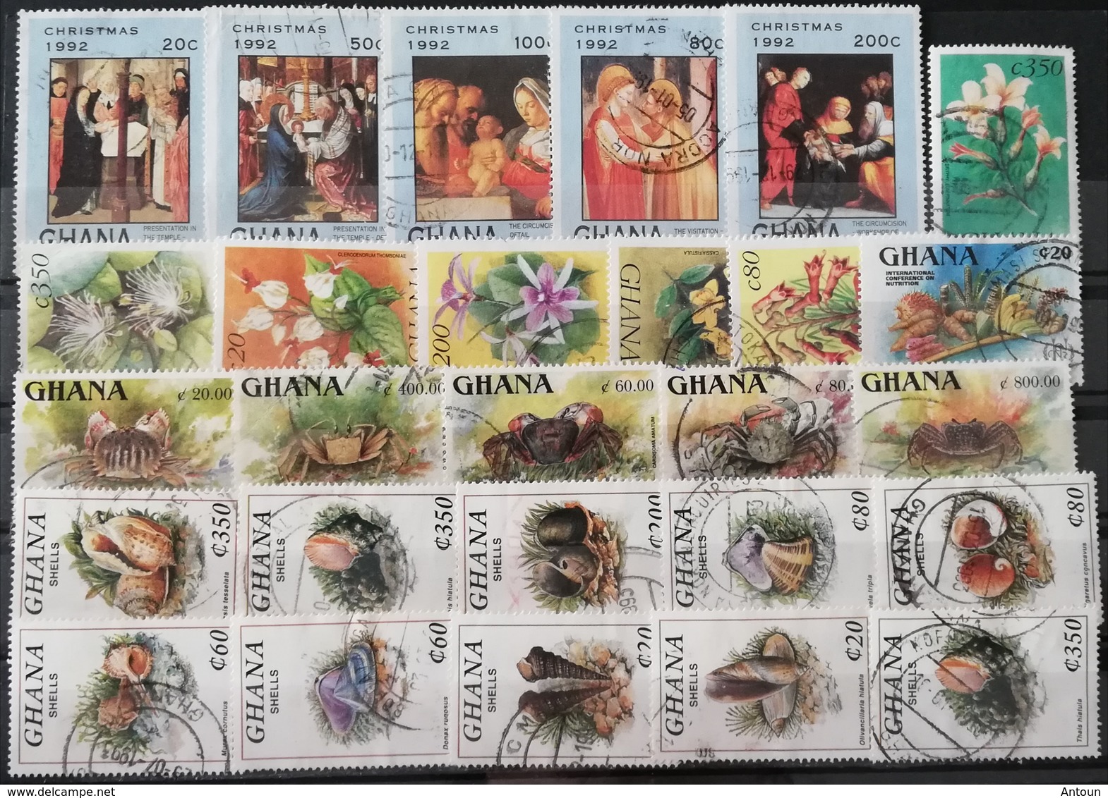 Ghana Mixed LOT USED  Postage Fee To Be Added On All Items - Ghana (1957-...)