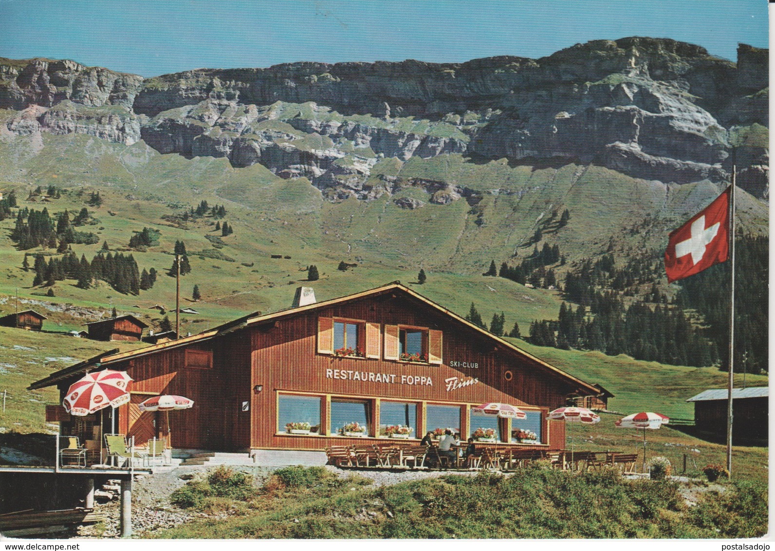 (CH1217) FLIMS. BERG RESTAURANT FOPPA ... UNUSED - Flims