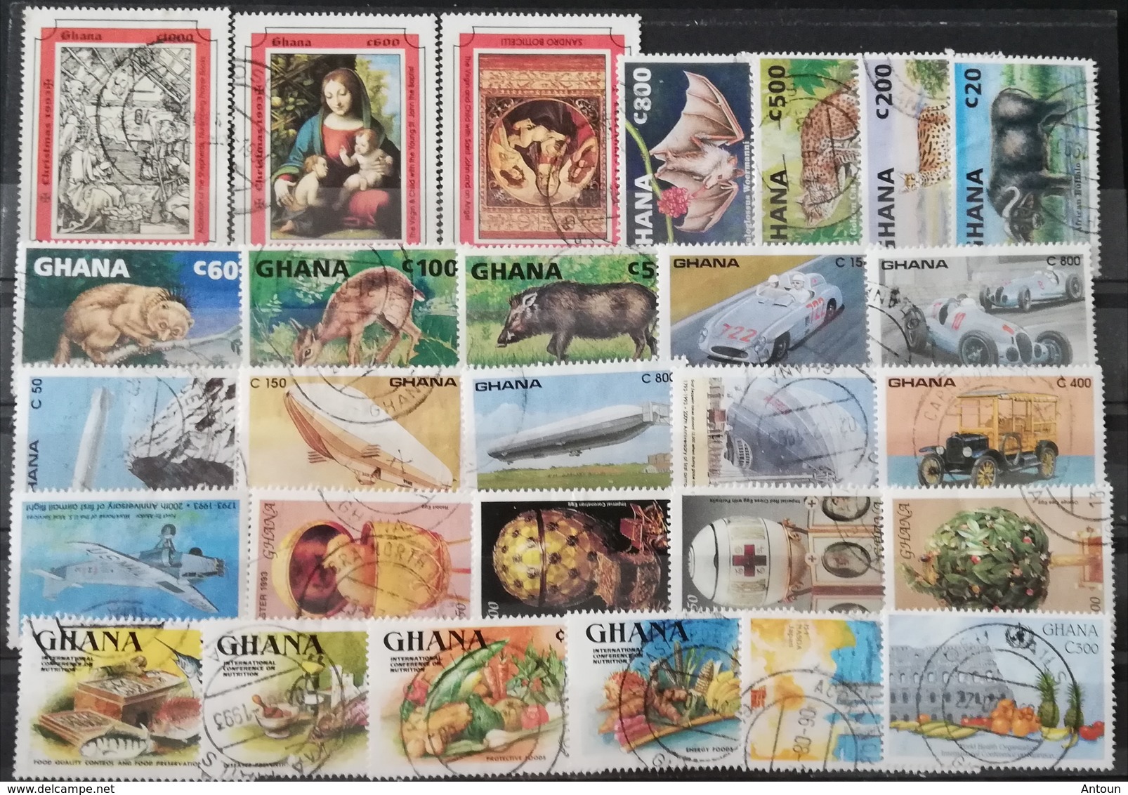 Ghana Mixed LOT USED  Postage Fee To Be Added On All Items - Ghana (1957-...)