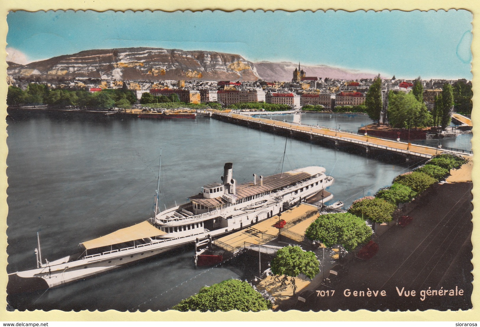 Svizzera Ginevra - Genéve Pont Du Mont Blanc Panorama Nave - Genève