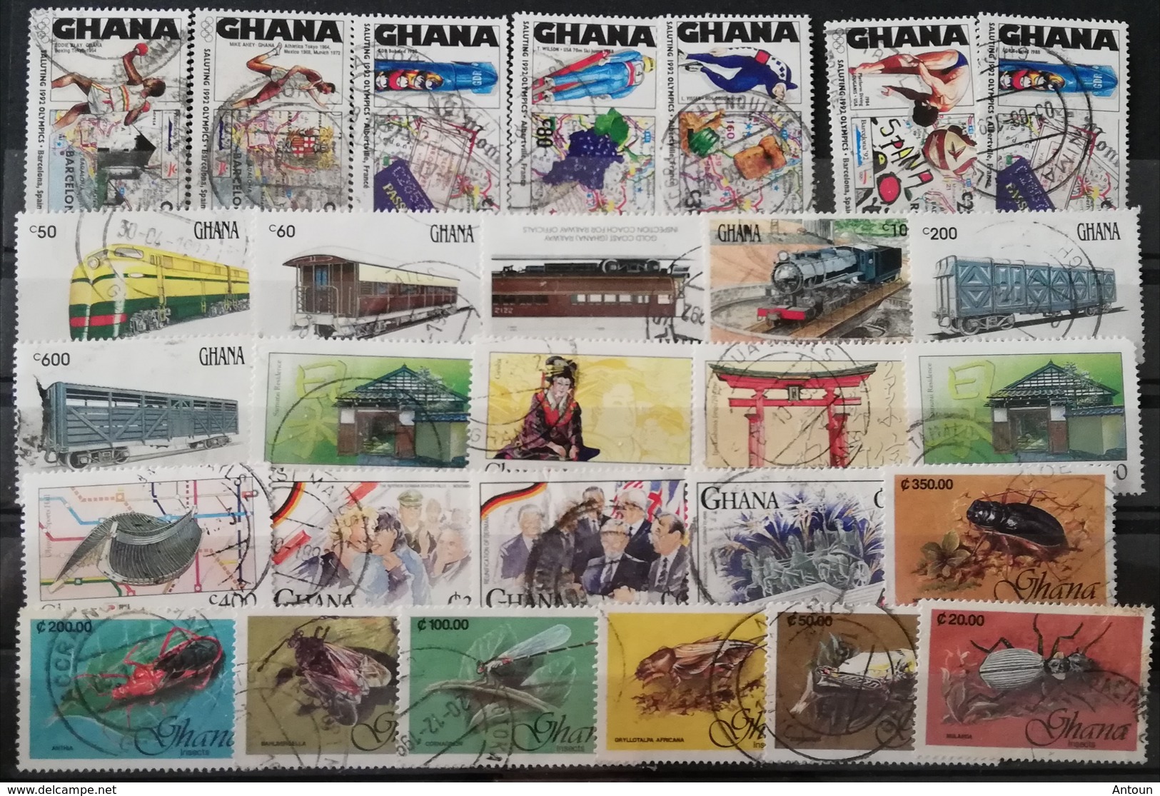 Ghana Mixed LOT USED  Postage Fee To Be Added On All Items - Ghana (1957-...)