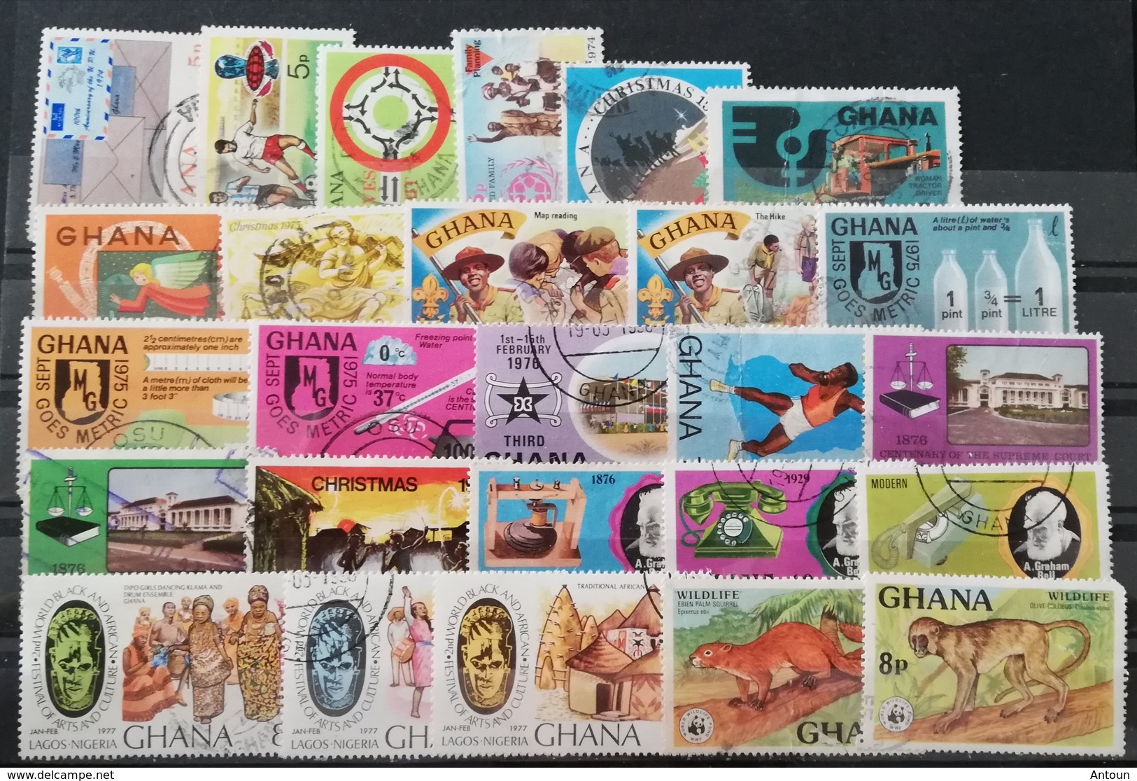 Ghana Mixed LOT USED  Postage Fee To Be Added On All Items - Ghana (1957-...)