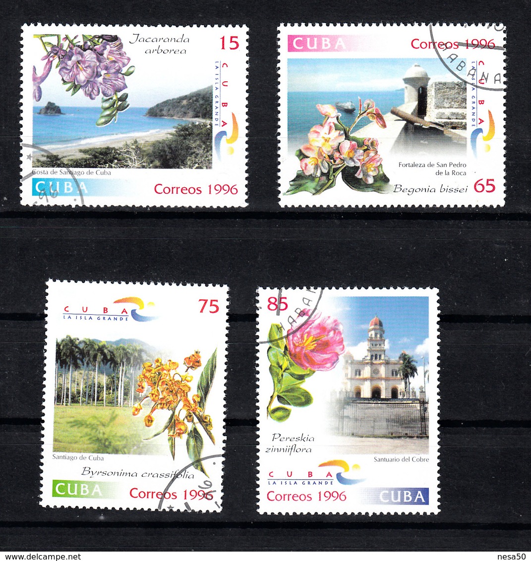 Cuba 1996 Mi Nr  3942 - 3945  Toerisme - Gebruikt