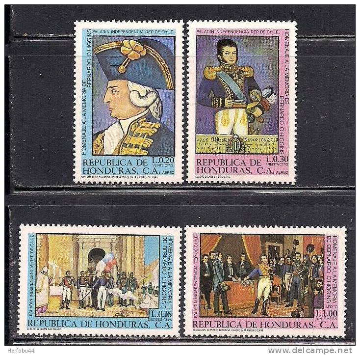 Honduras     O'Higgins (Paintings)    Set   SC# C699-702 MNH** - Honduras