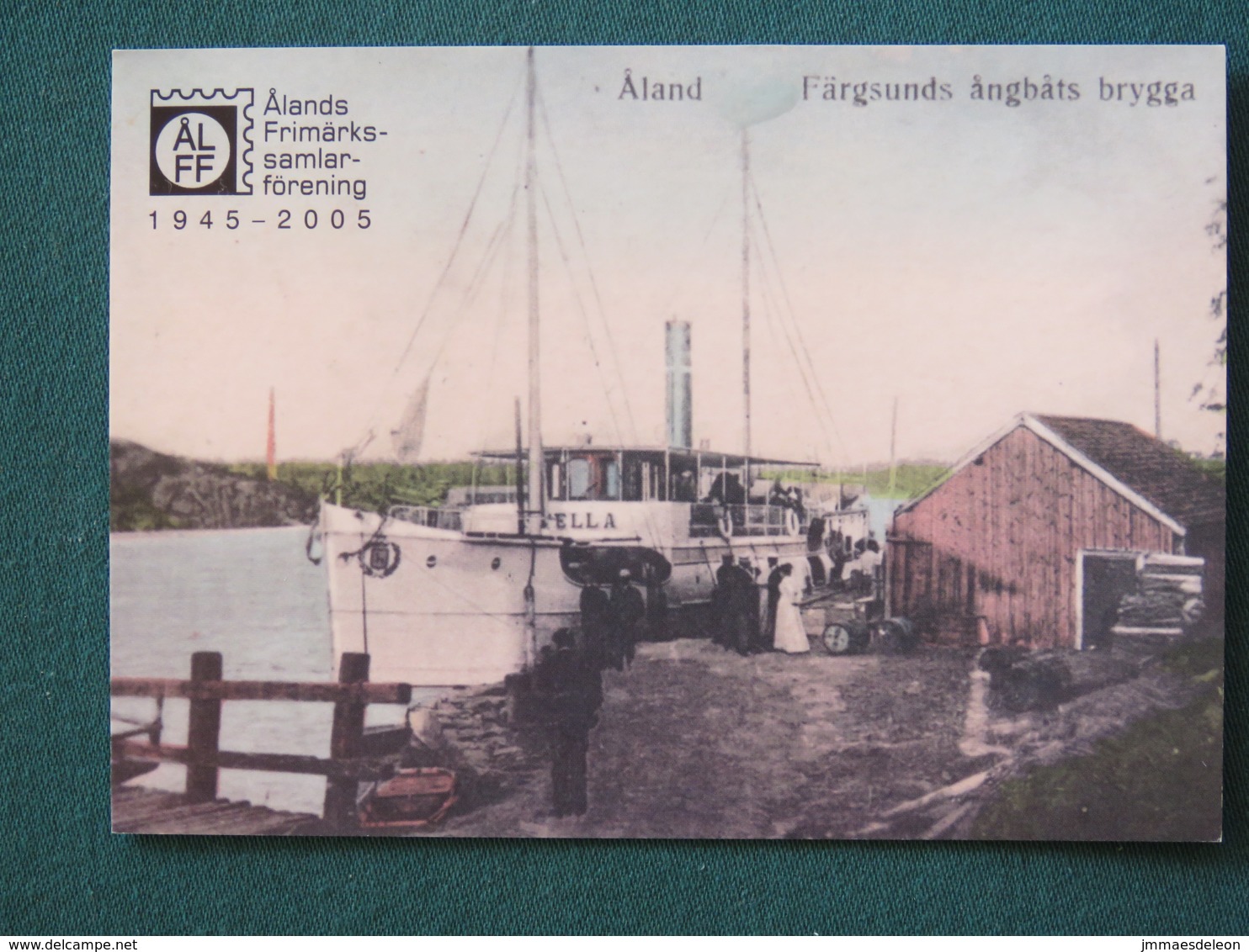 Aland 2005 FDC Postcard - Harbor Fishing Ship - Aland