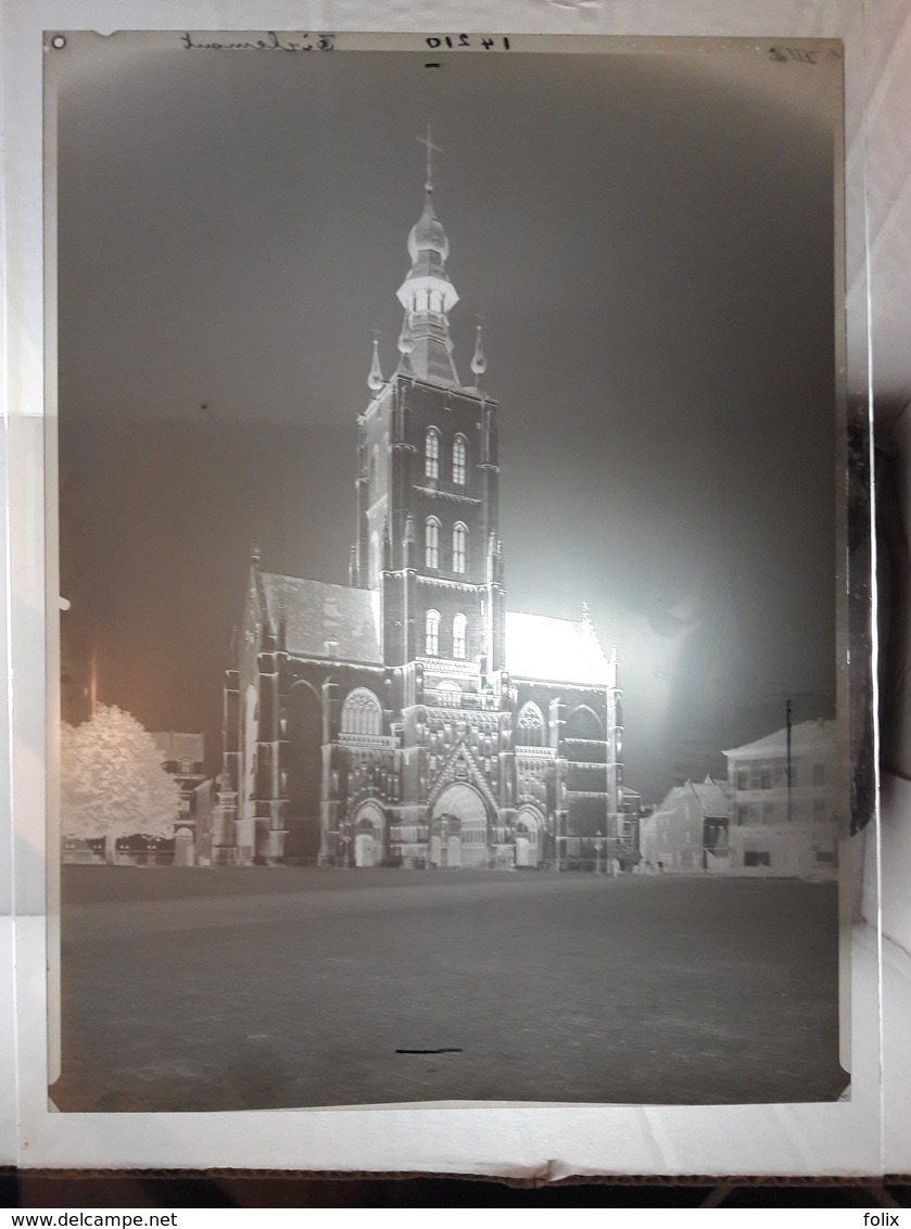 Tienen - OLV Ten Poel Kerk / Eglise Notre Dame Au Lac - Groot Foto Negatief Ca 17 X 23 Cm Met Proefafdruk Ca 14,5 X 21,5 - Tienen