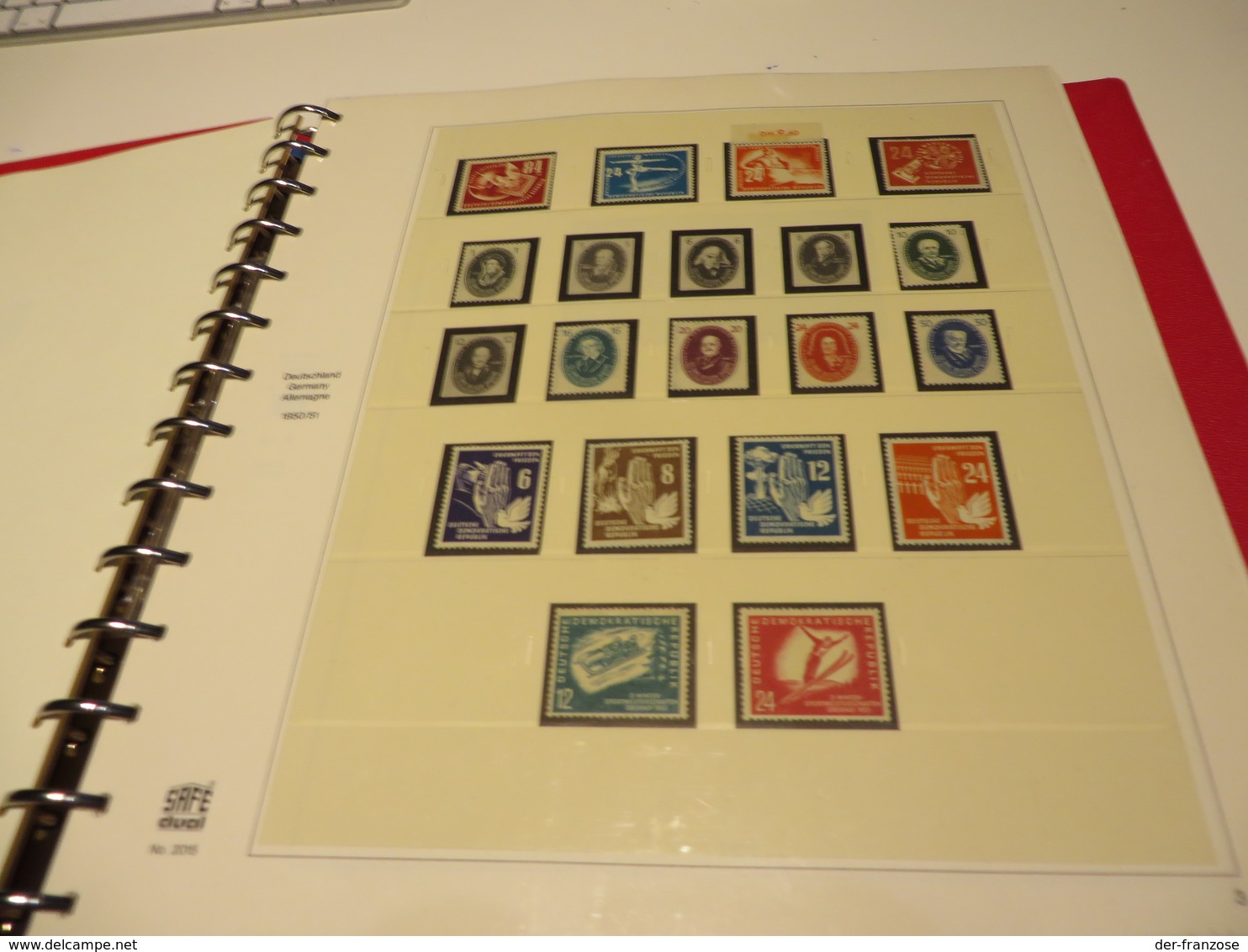 DEUTSCHLAND - D D R  1949 Bis 1962  SAFE - FALZLOS - VORDRUCK  Mit Ein Posten   ** /  MARKEN  Im  RINGBINDER - Sammlungen (im Alben)