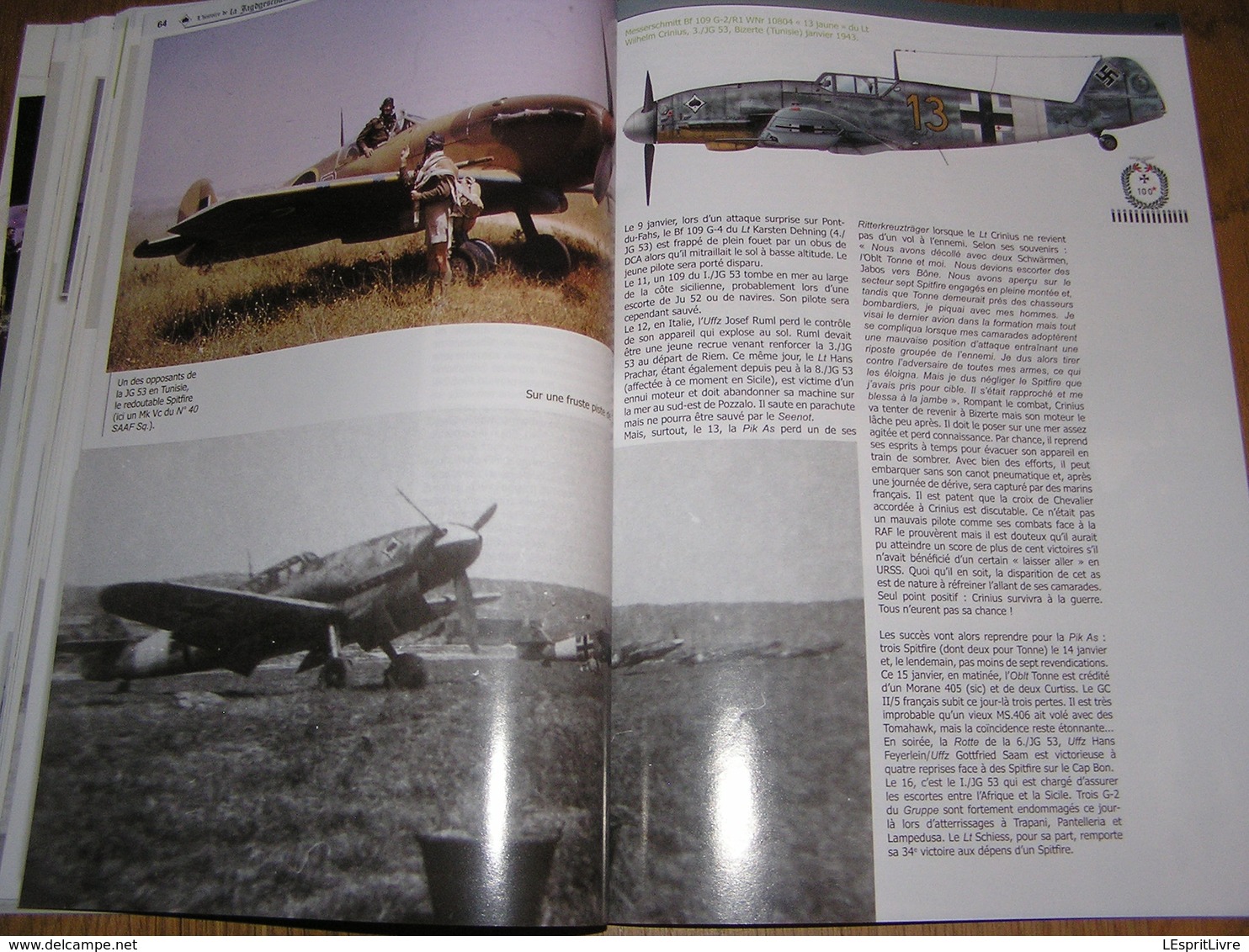 BATAILLES AERIENNES N° 61 Guerre 40 45 L'Histoire de la Jagdgeschwader 53 Pik As (3) Luftwaffe Aviation Afrique Malte