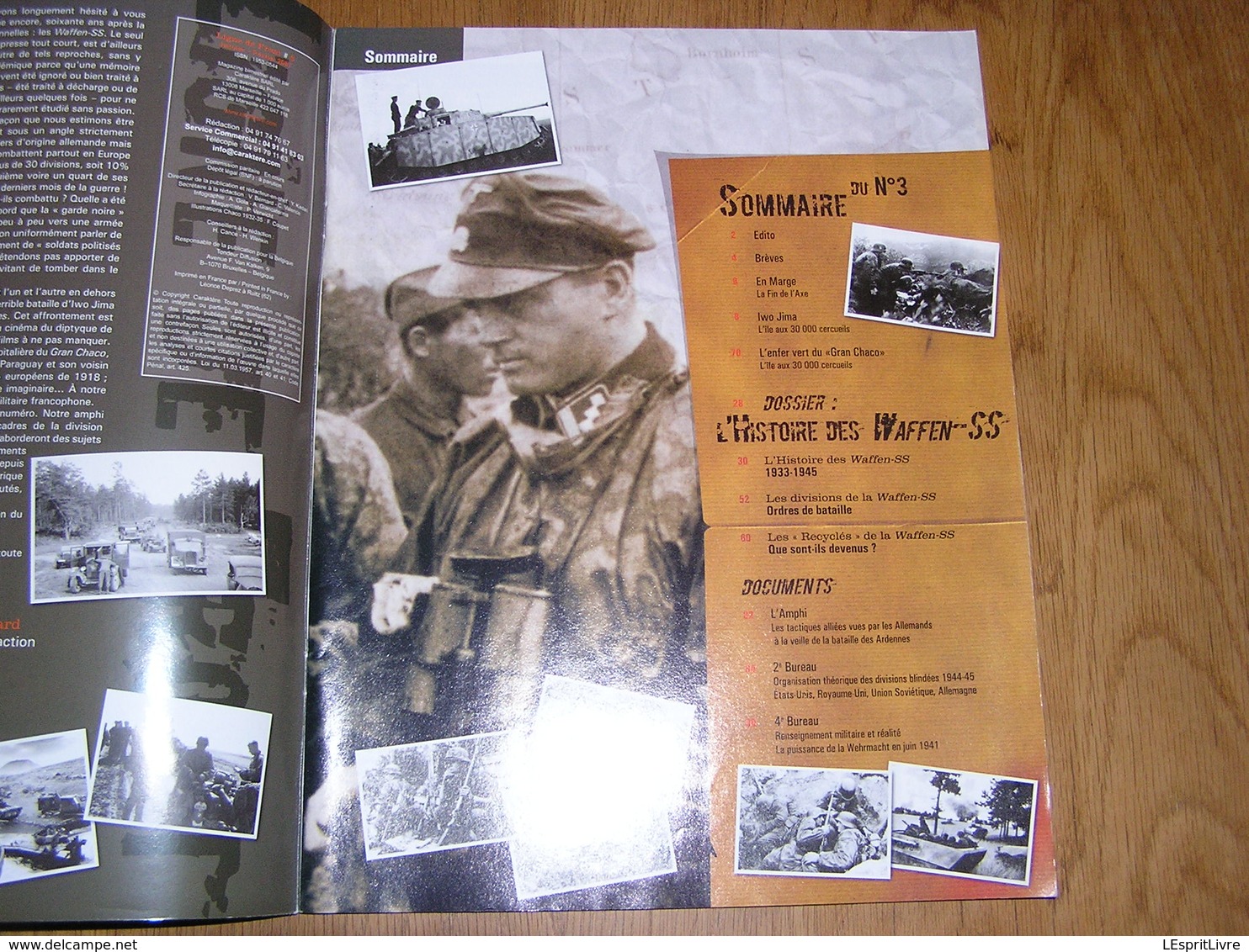 LIGNE DE FRONT N° 3 Guerre 40 45 Bataille Du Pacifique Japon US Iwo Jima Histoire De La Waffen SS Argentine Gran Chaco - Oorlog 1939-45