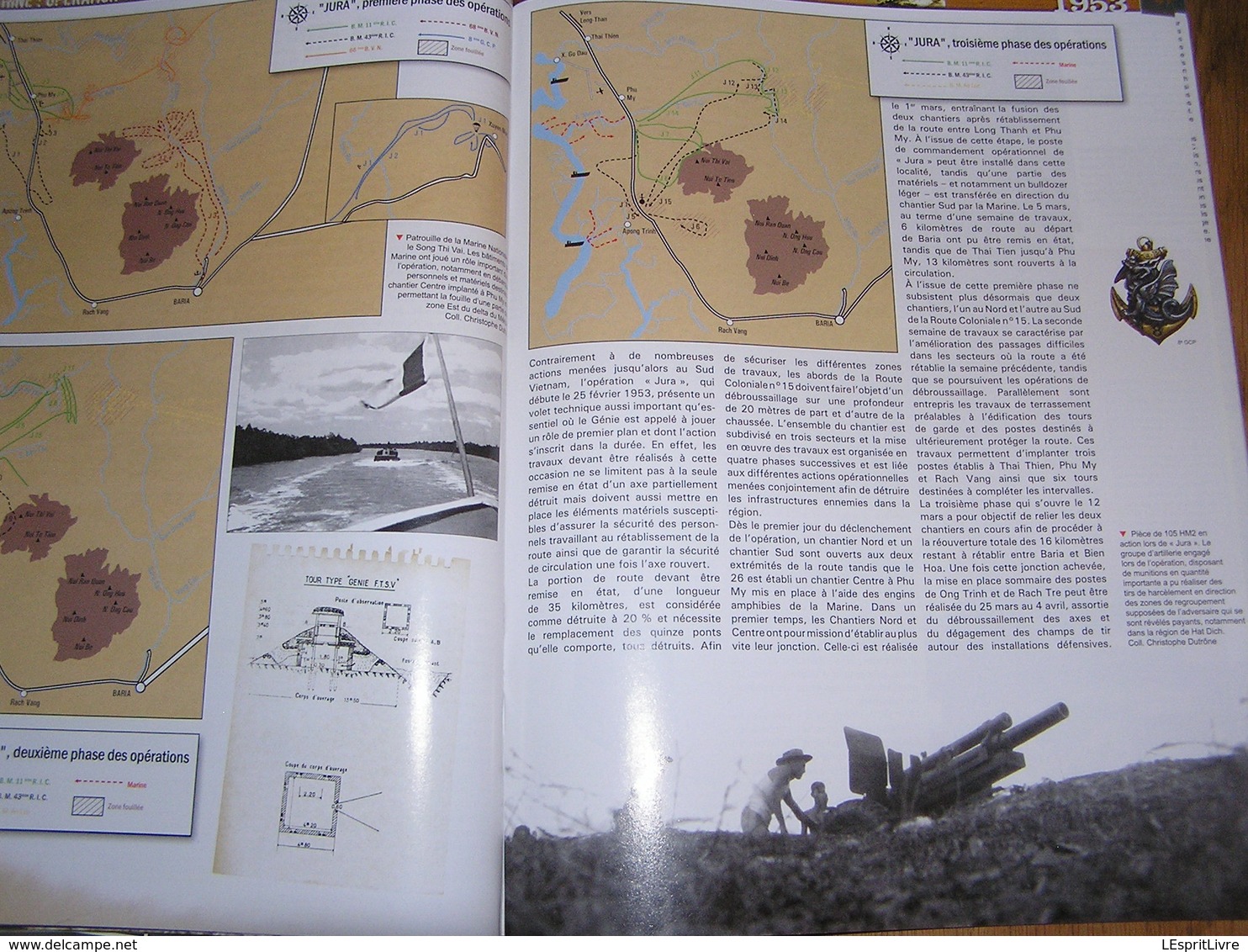 LIGNE DE FRONT N° 4 Guerre 40 45 Remagen Kamenetz Der Mench Popski Private Army Indochine Opération Armée Française Jura