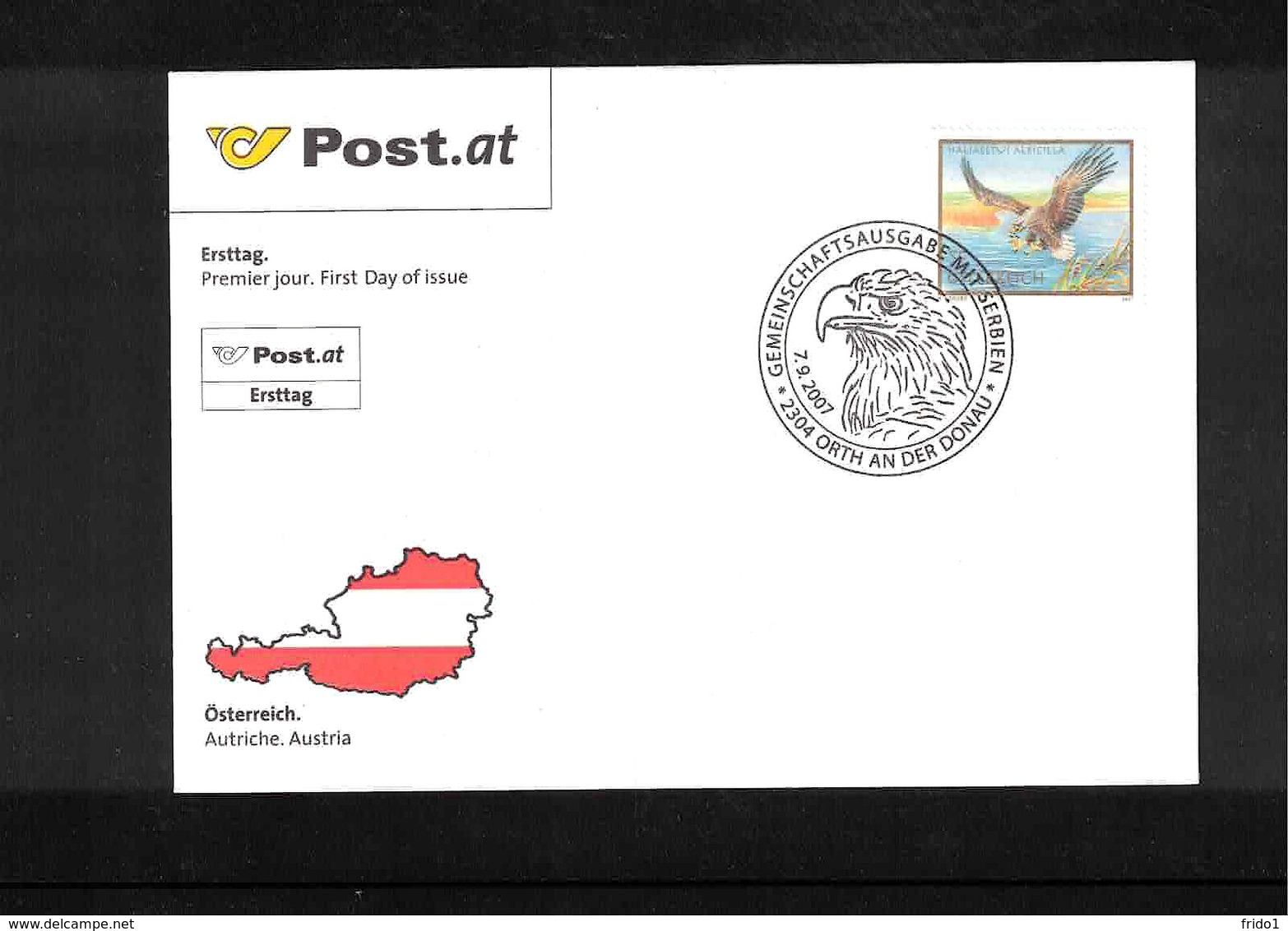 Austria / Oesterreich 2007 Bird FDC - Adler & Greifvögel