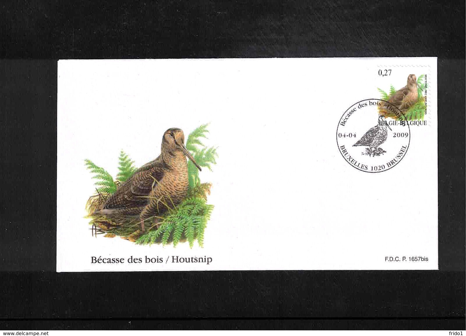 Belgium 2009 Bird FDC - Hühnervögel & Fasanen