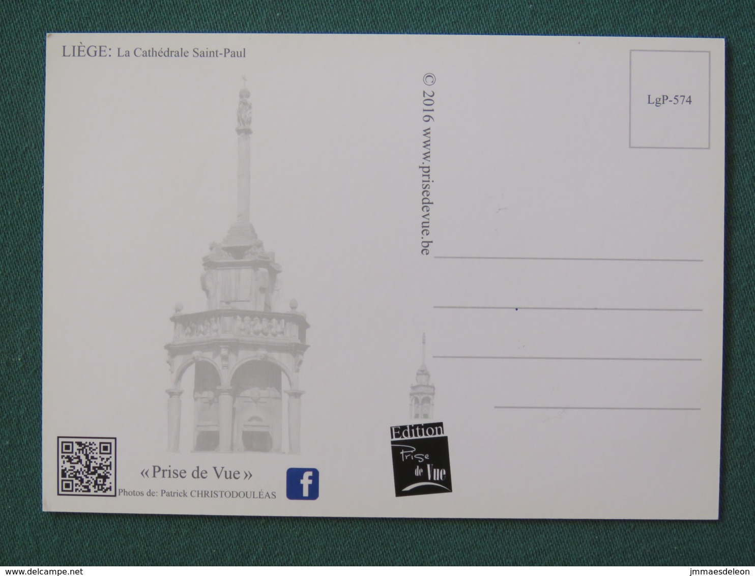 Belgium 2016 Unused Postcard - Liege Church - Autres & Non Classés