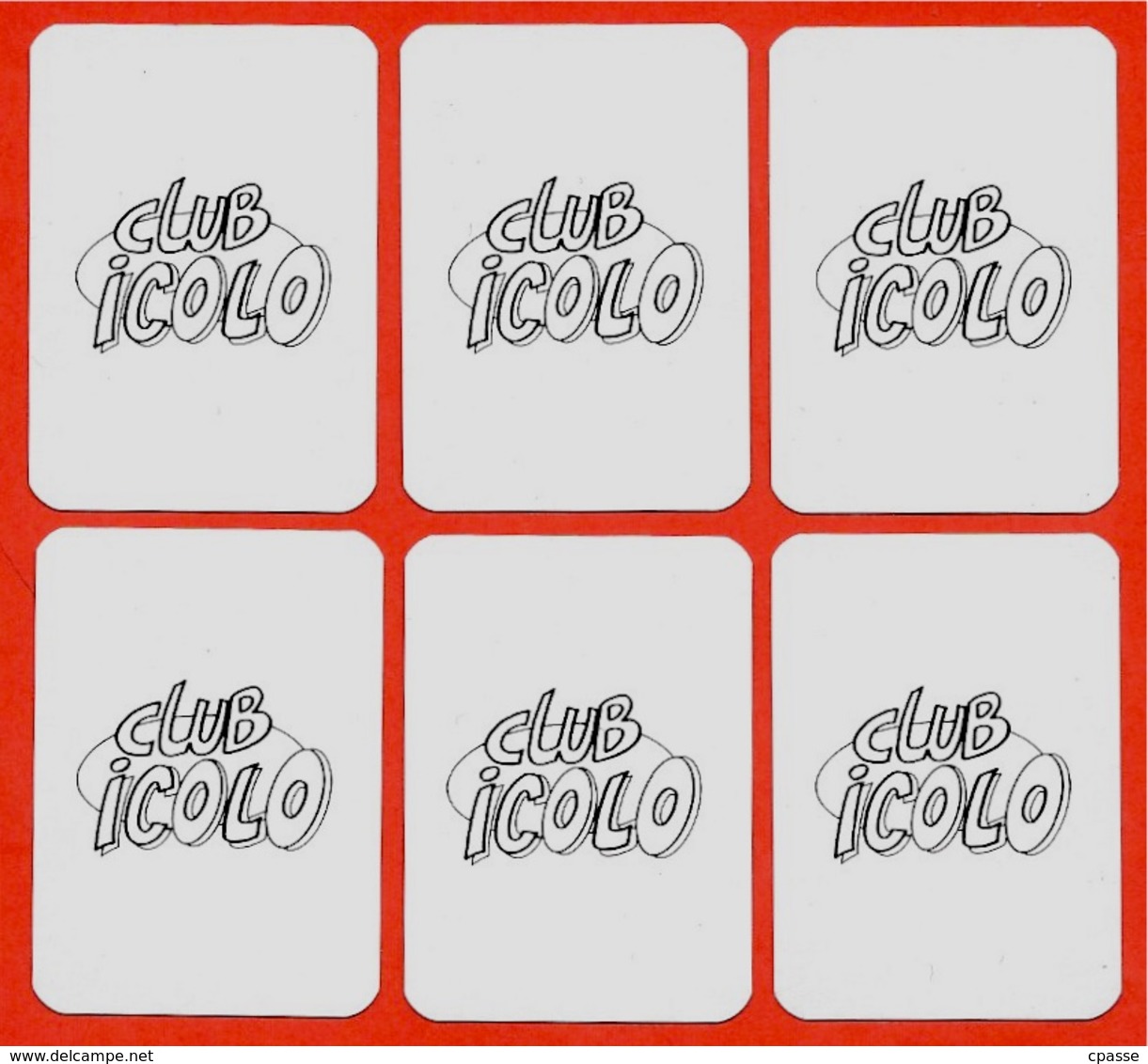 Rare FAMILLE JETLEPONGE (6 Cartes Issues Du Jeu Des 7 Familles) * Club Icolo ** Humour BOXE Sport à Jouer De - Autres & Non Classés