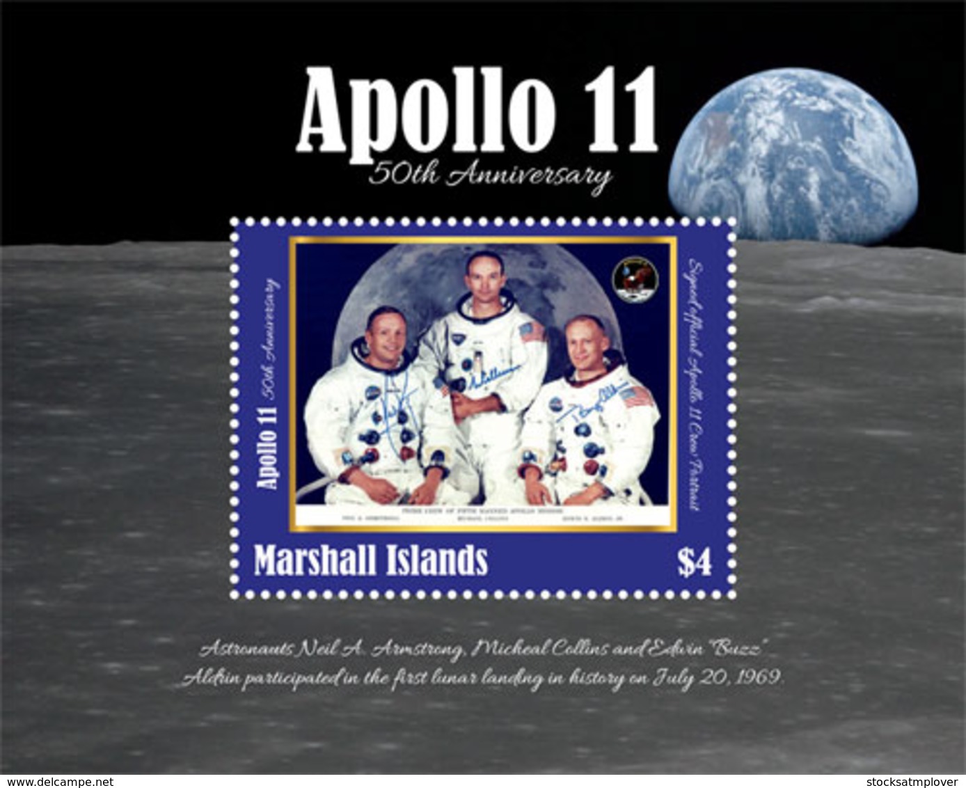 Marshall Islands 2019 APOLLO 11 ,space    I201901 - Marshall