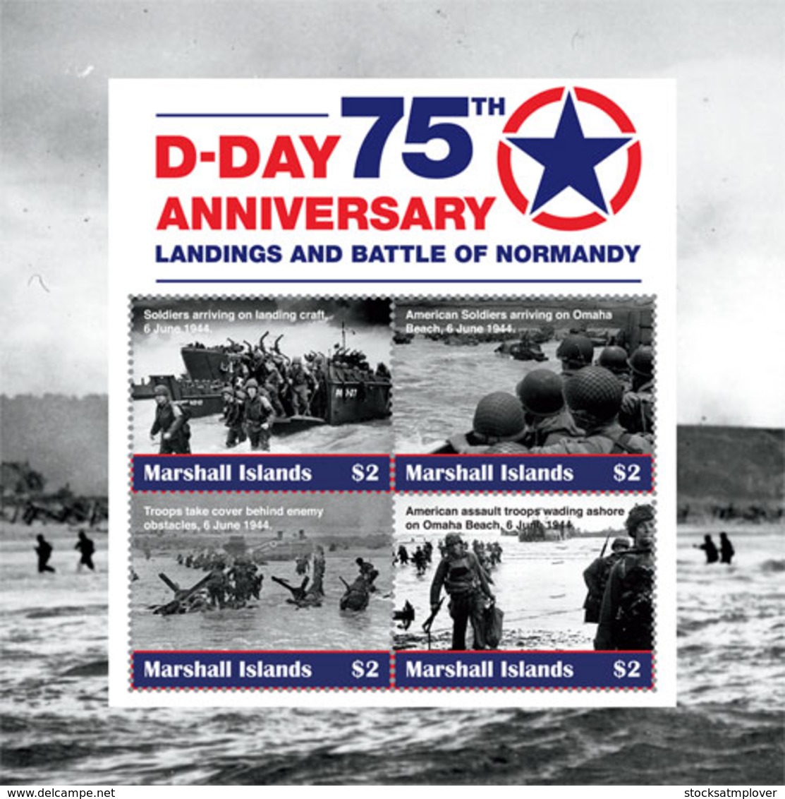 Marshall Islands   2019  D-DAY  ,World War II  I201901 - Marshall Islands