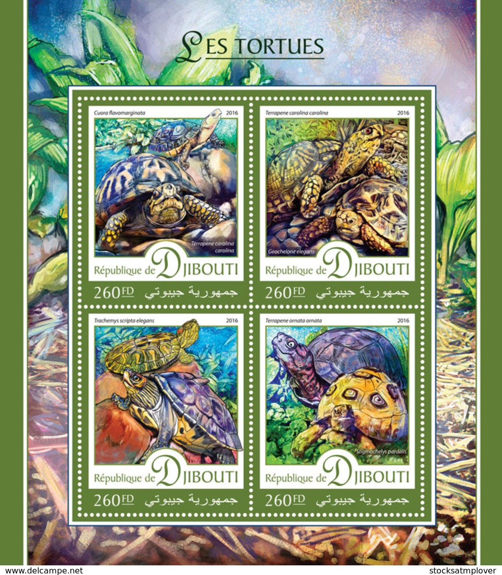 Djibouti 2016 Fauna Turtles - Djibouti (1977-...)