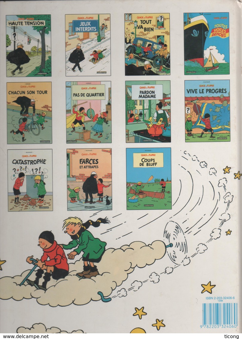 BD QUICK ET FLUPKE - PAS DE QUARTIER  ( SELECTION D HISTOIRES CHOISIES PAR LA FONDATION HERGE ) EDITION  A VOIR - Quick Et Flupke