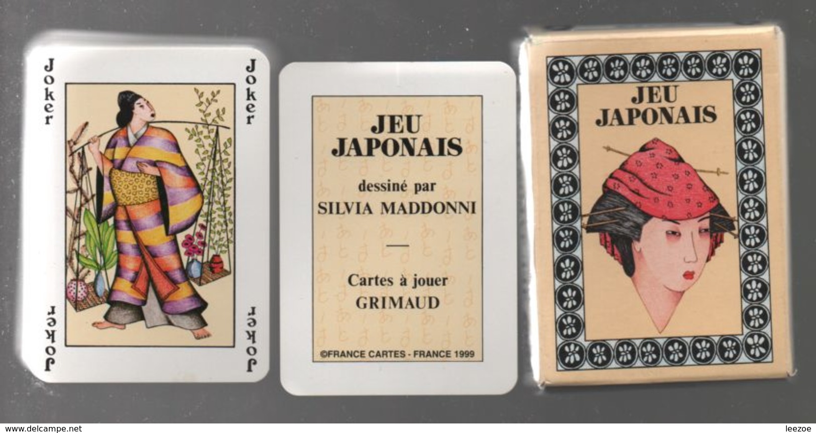 GRIMAUD JEU DE CARTES JAPONAIS PAR SILVIA MADDONNI - Autres & Non Classés