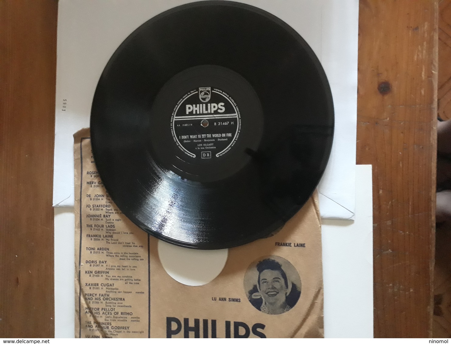 Philips  -  Nr. B 21467 H -  Les Elgart - 78 G - Dischi Per Fonografi