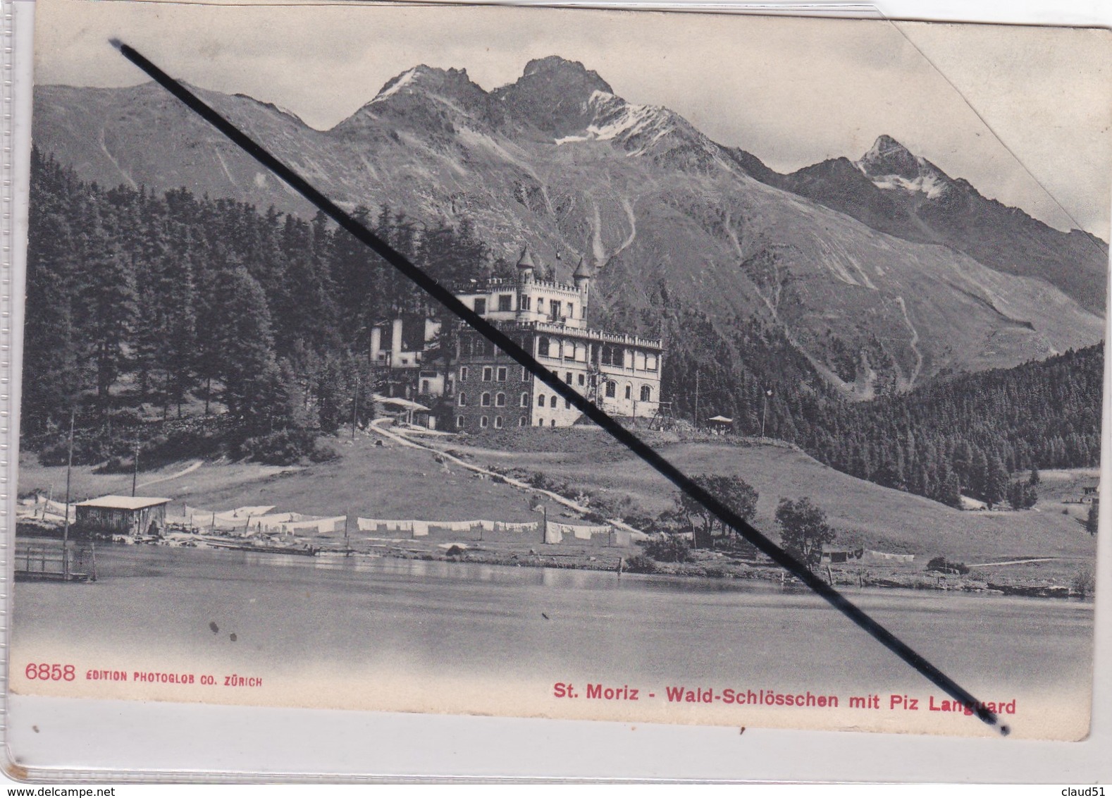 Suisse ; Saint Moritz - Wald ,Schlösschen Mit Piz Languard - St. Moritz