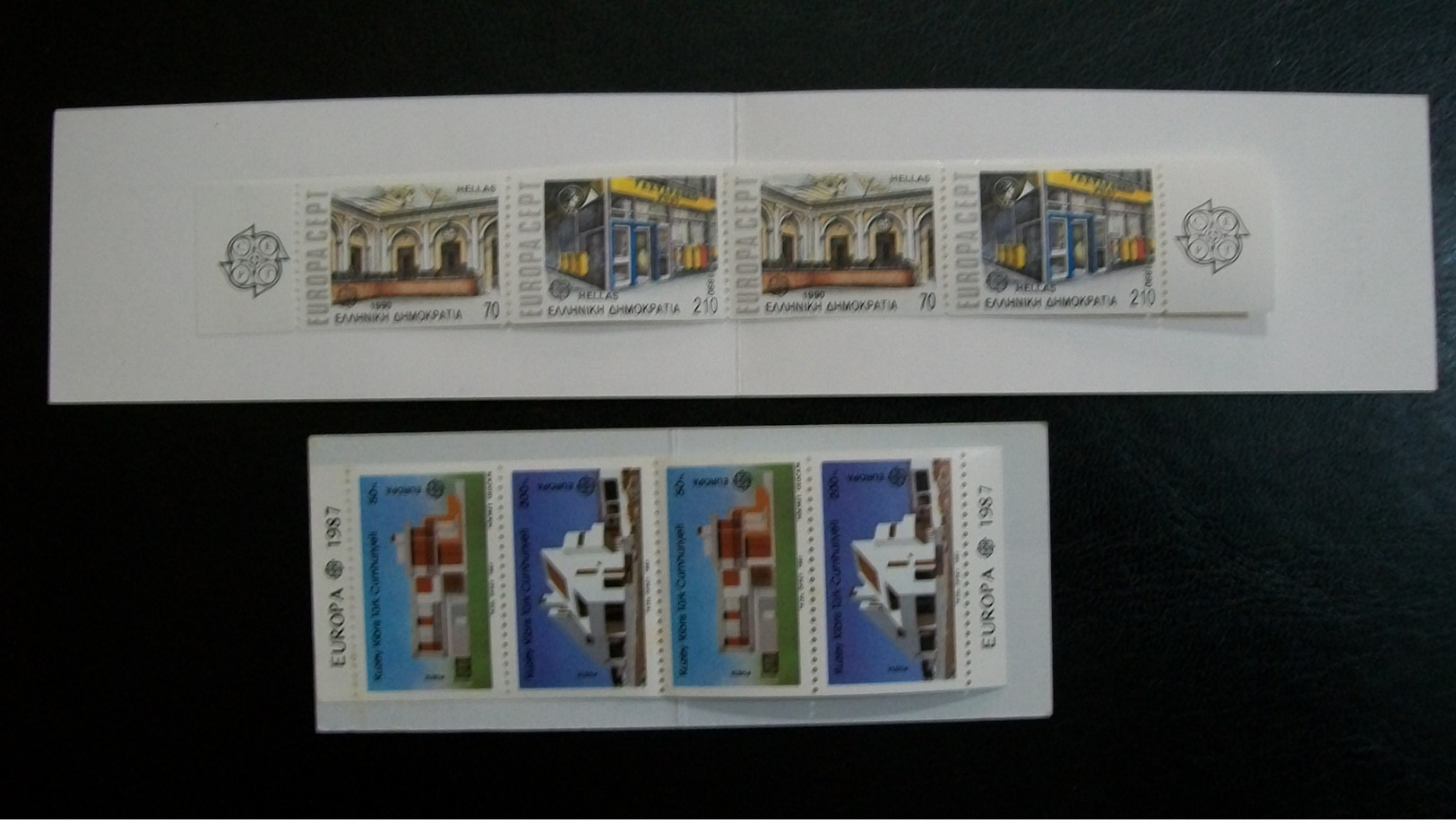 Grecia/1990/ ;Chipre/1987/-EUROPA CEPT-Y&T C1728**(MNH): C190**(MNH) - Colecciones (sin álbumes)