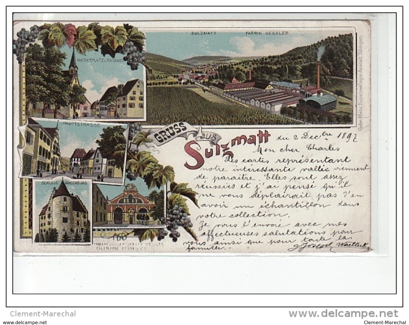 SULZMATT - Gruss Aus Sulzmatt - 1897 - Très Bon état - Autres & Non Classés