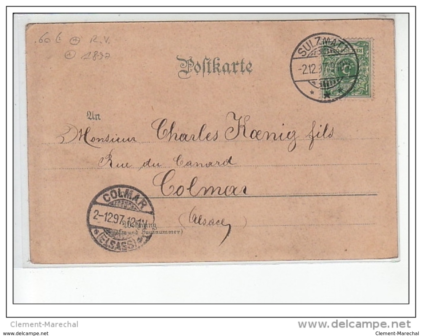 SULZMATT - Gruss Aus Sulzmatt - 1897 - Très Bon état - Autres & Non Classés