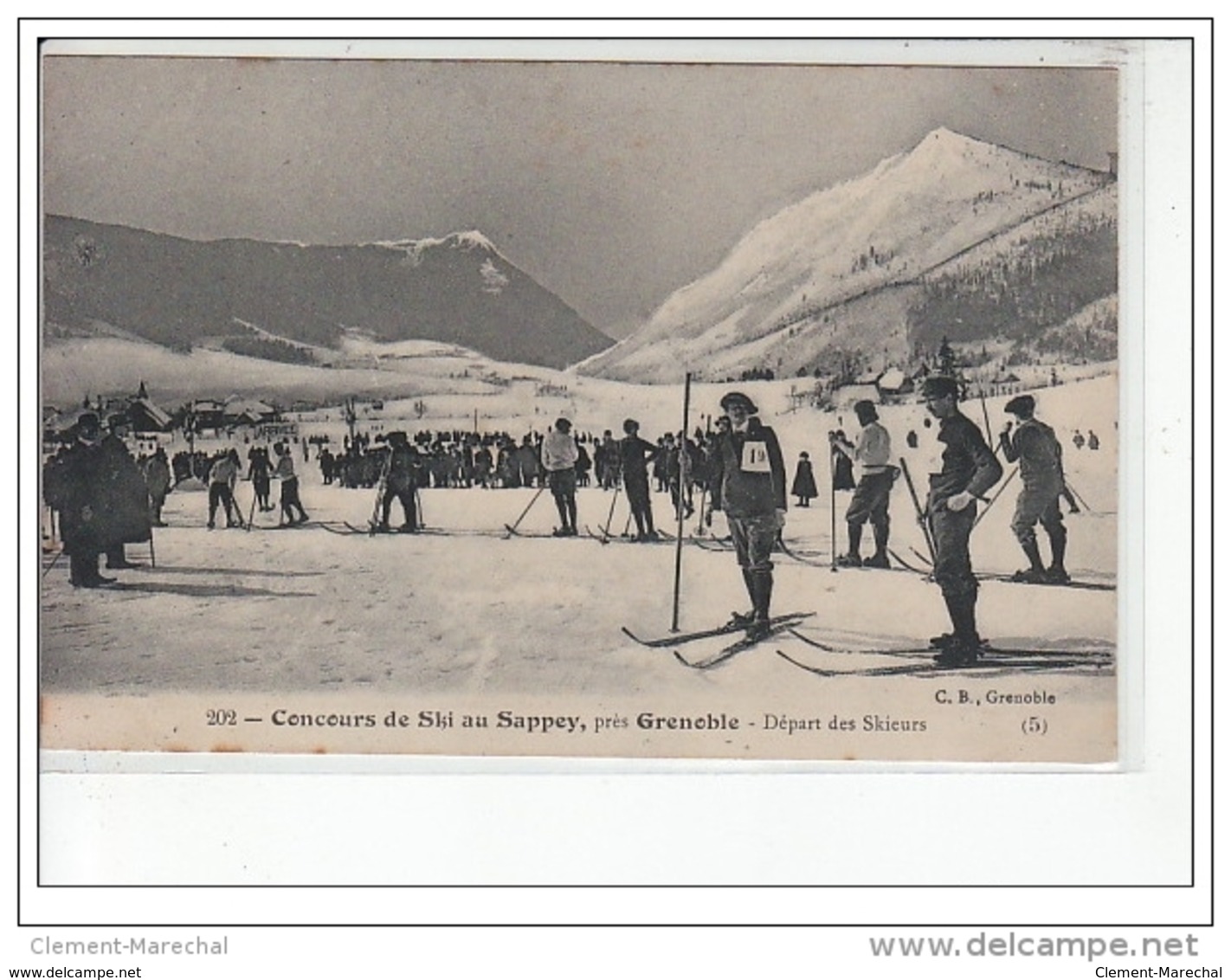 LE SAPPEY, Près GRENOBLE - Concours De Ski - Départ Des Skieurs - Très Bon  état - Andere & Zonder Classificatie