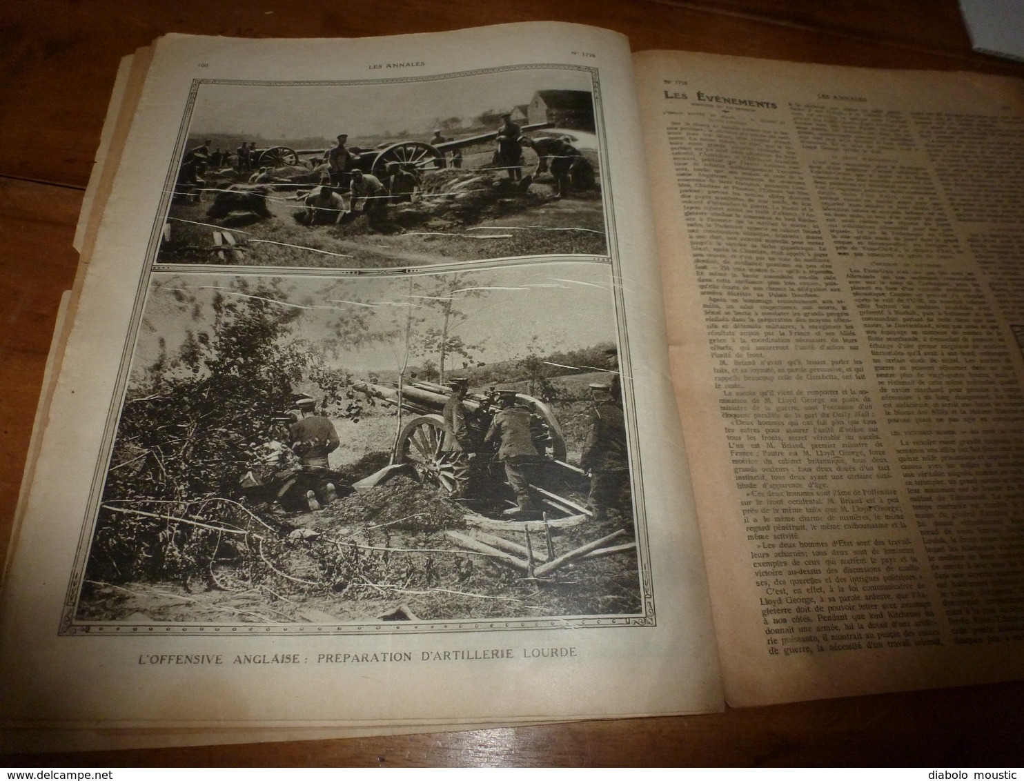 1916 LES ANNALES : Les Poilus En Picardie; Les Russes; Les Anglais;En Syrie ;Sœur Gabrielle ; Clermont-en-Argonne;etc - Francese