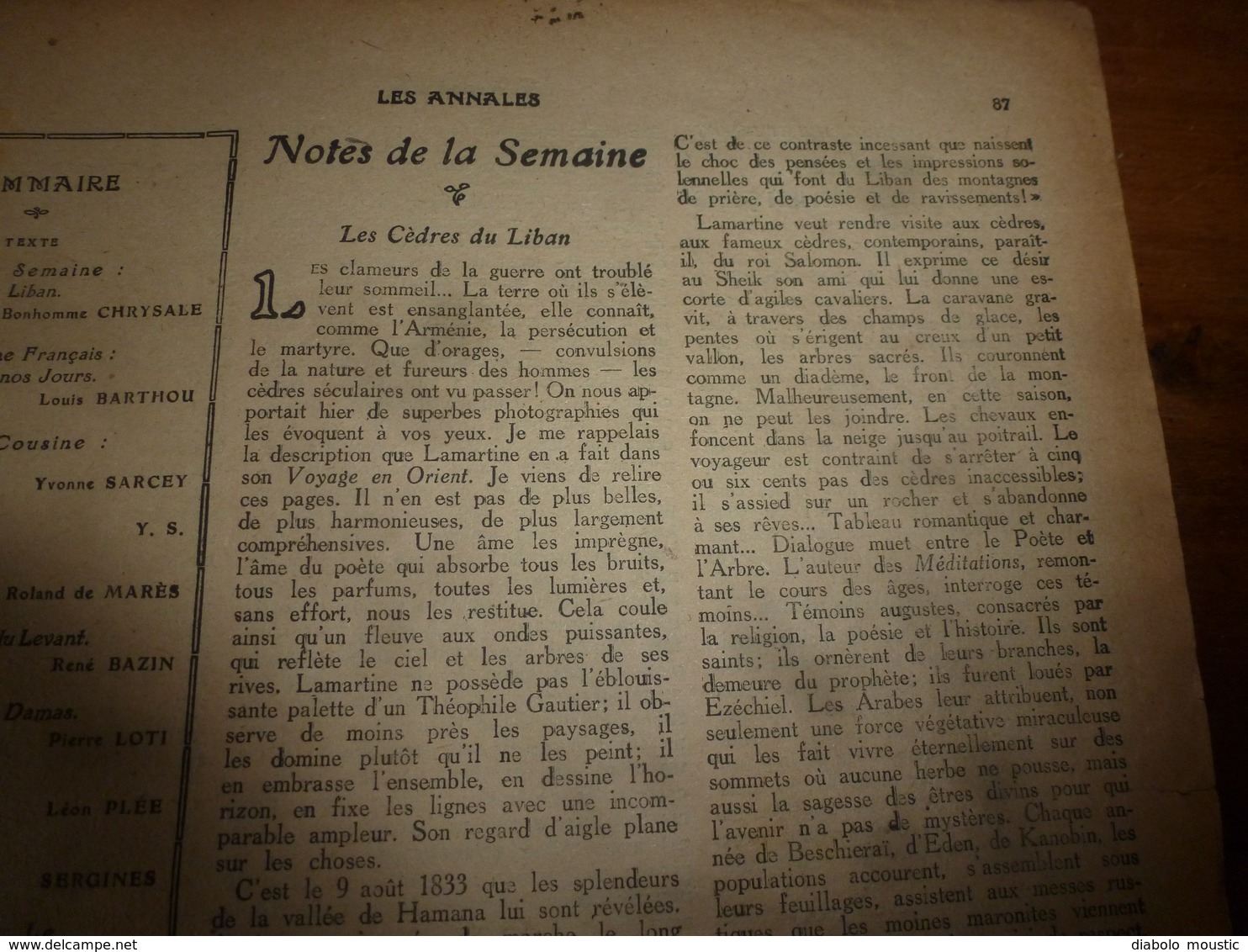 1916 LES ANNALES : Les Poilus en Picardie; Les russes; Les anglais;En Syrie ;Sœur Gabrielle ; Clermont-en-Argonne;etc