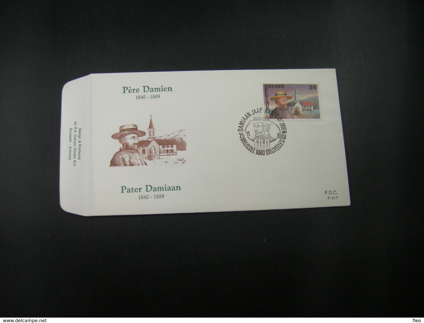 BELG.1989 2346 FDC ( Brus/Brux ) :  "  Pater Damiaan / Pére Damien " - 1981-1990