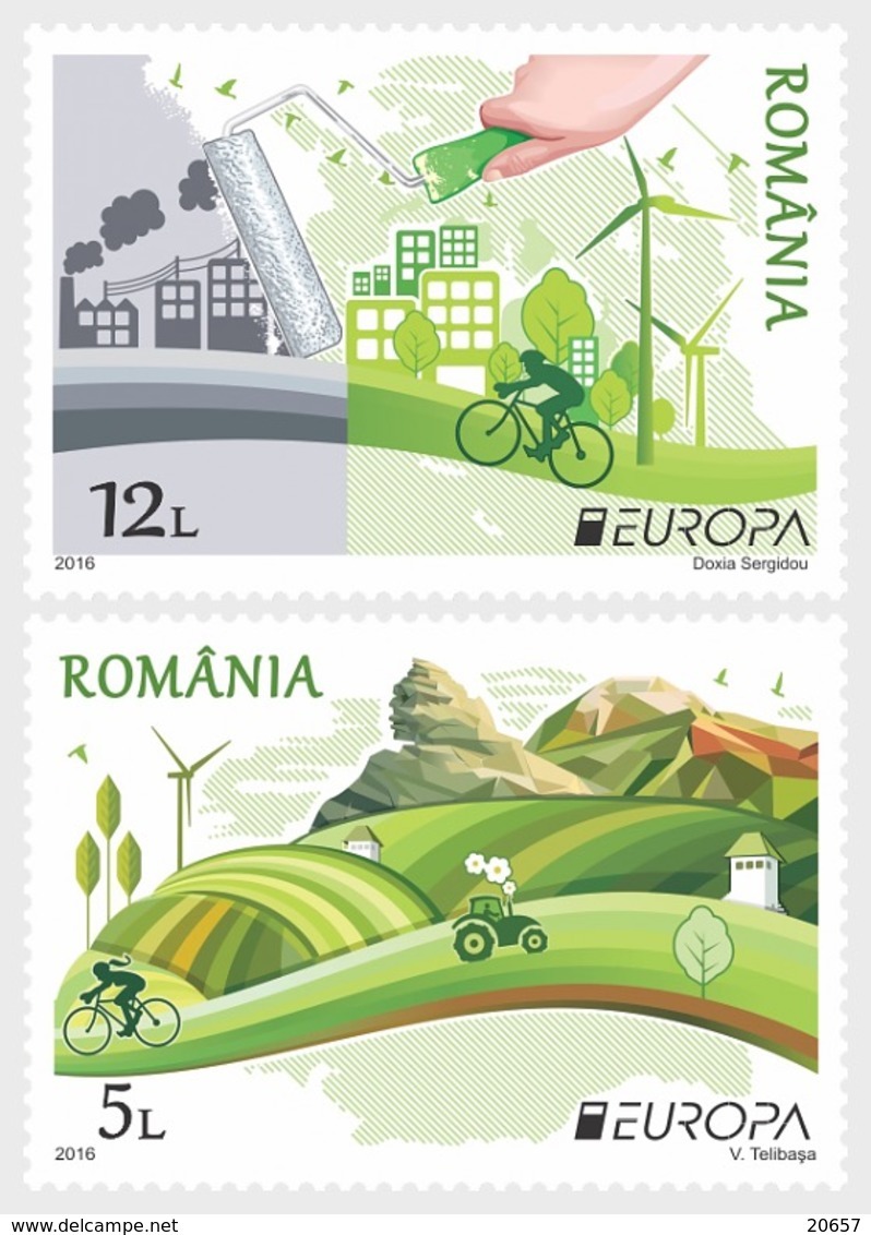 Roumanie Romania 6010/11 Europa, écologie - 2016