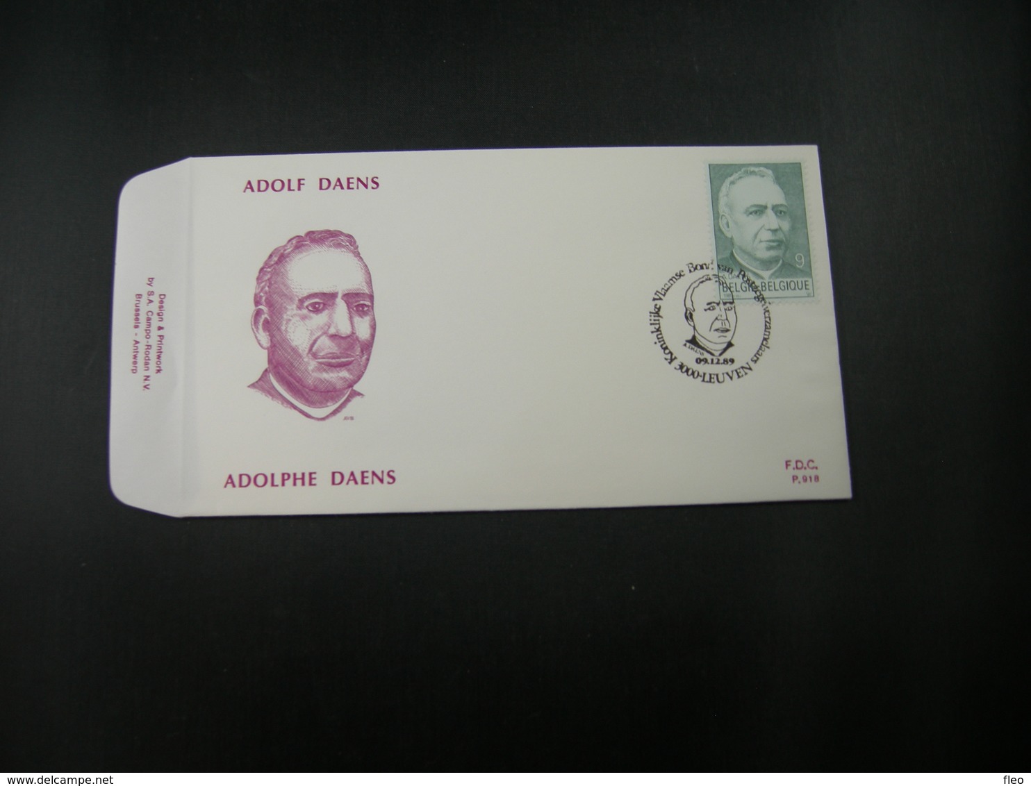 BELG.1989 2348 FDC ( Leuven ) :  "  Adolf Daens " - 1981-1990