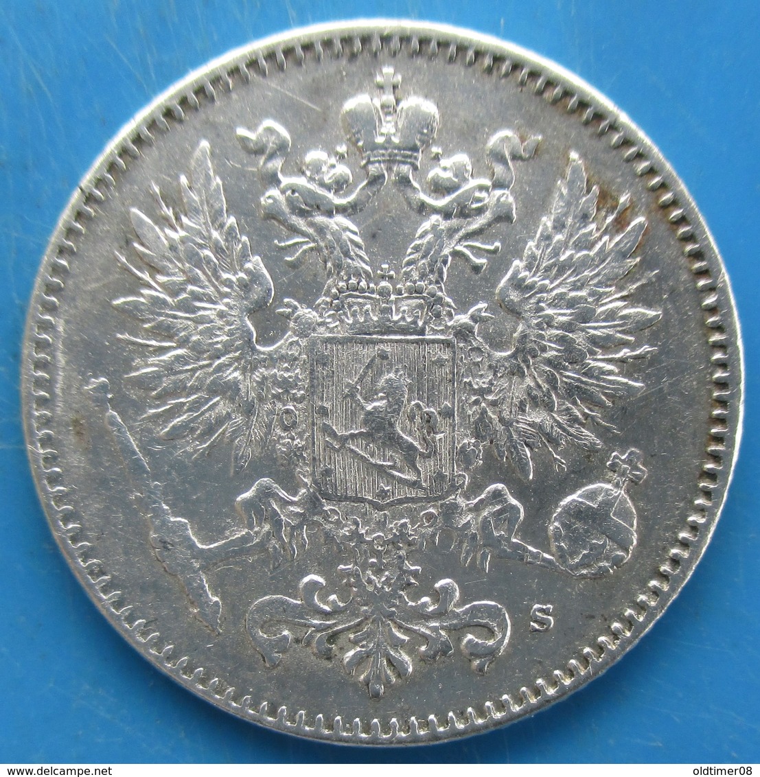 FINLANDE 50 Pennia Aigle Bicéphale 1917, SUP - Finlandia