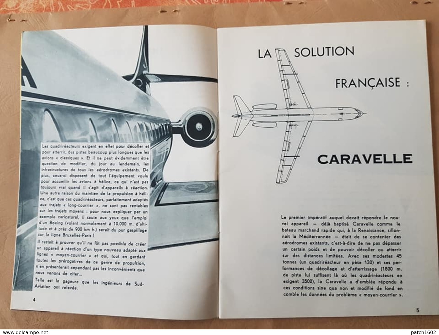 SABENA Présentation De La Caravelle De La SABENA   MAGAZINE JANVIER 1961 - Avion