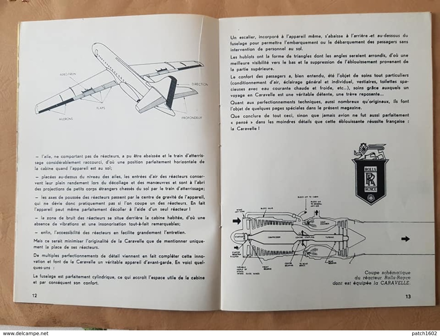 SABENA Présentation De La Caravelle De La SABENA   MAGAZINE JANVIER 1961 - Avion