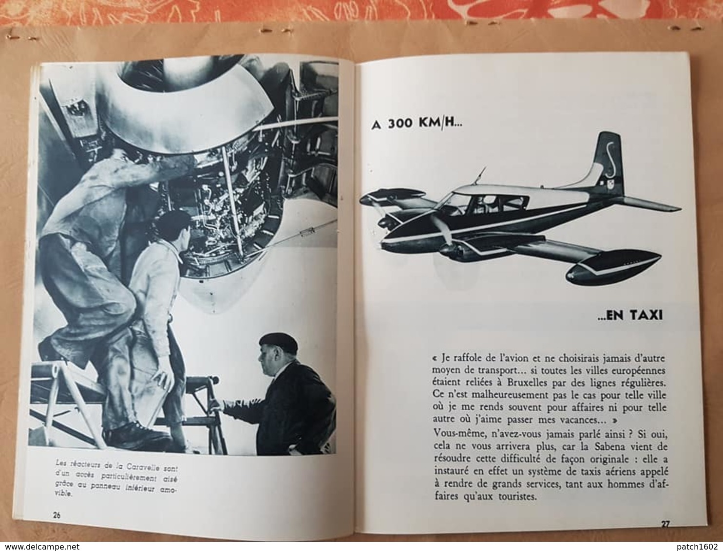 SABENA présentation de la caravelle de la SABENA   MAGAZINE JANVIER 1961