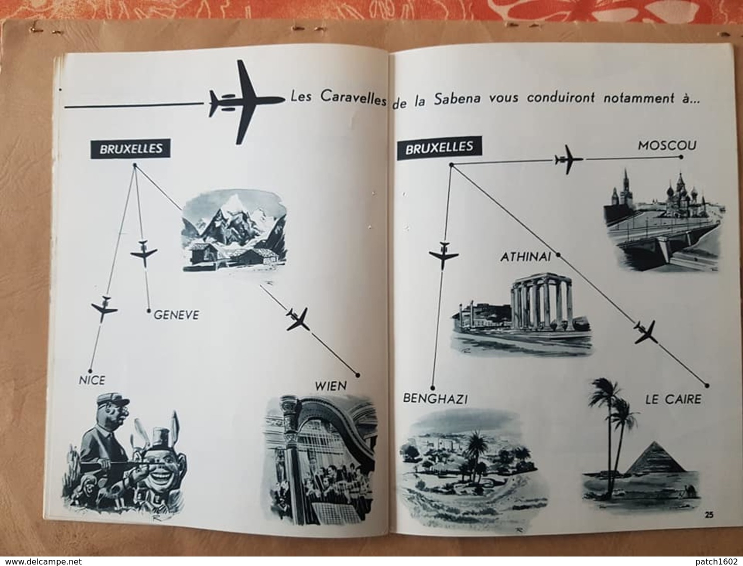 SABENA présentation de la caravelle de la SABENA   MAGAZINE JANVIER 1961