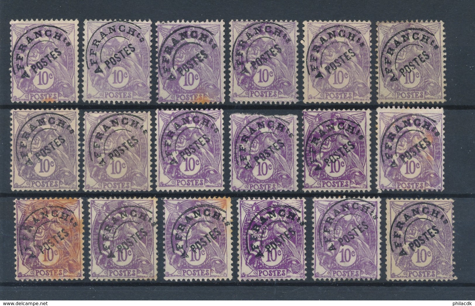 FRANCE - PREOBLITERES N°YT 43X18 NEUFS (*) SANS GOMME - COTE YT : 5€40 - 1922/47 - 1893-1947