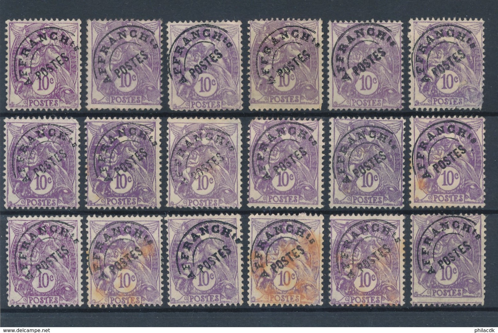 FRANCE - PREOBLITERES N°YT 43X18 NEUFS (*) SANS GOMME - COTE YT : 5€40 - 1922/47 - 1893-1947