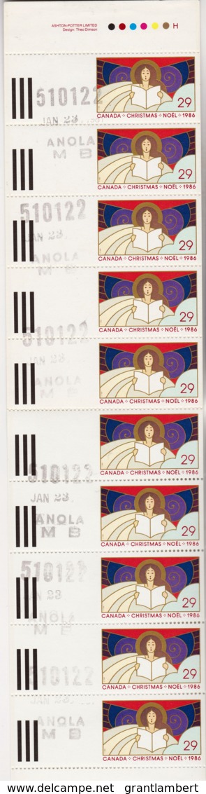 Canada 1986 Christmas 29c Booklet Of 10 CTO - Heftchenblätter